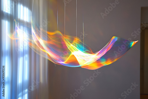 Spectral arrow gossamer and evanescent suspended in ethereal light. Mystical ambiance.