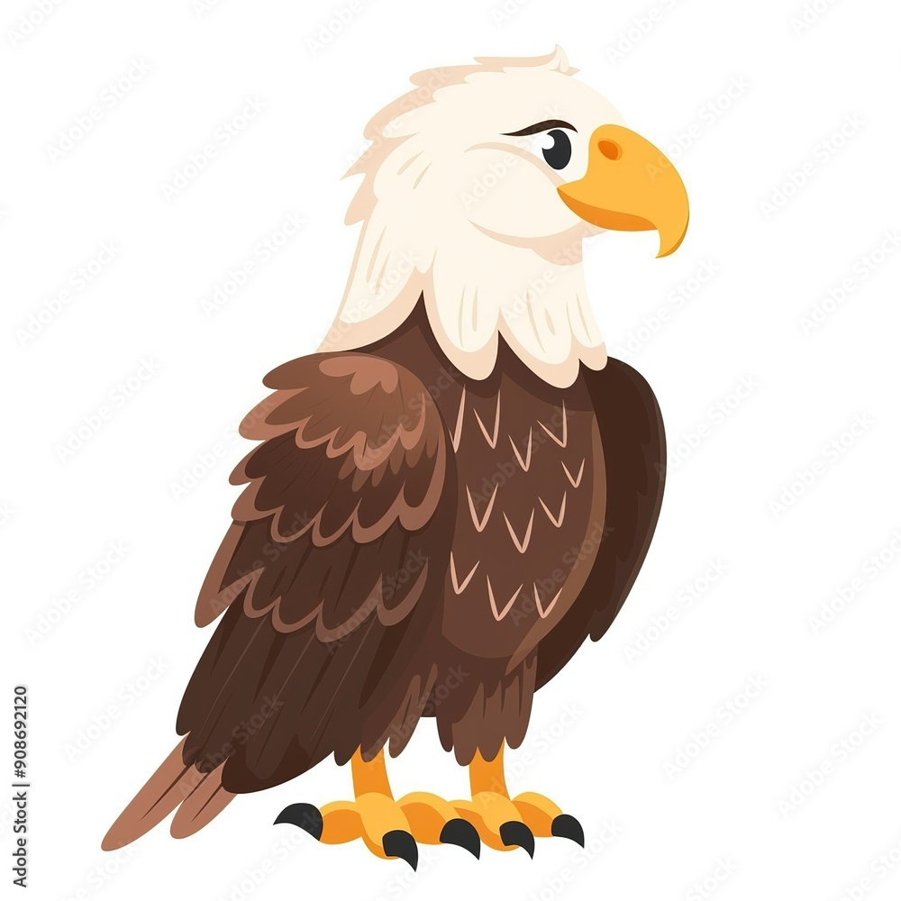 Obraz premium Eagle Scandinavian Minimalism animal fashion cartoon isolated whitebackground 16:9