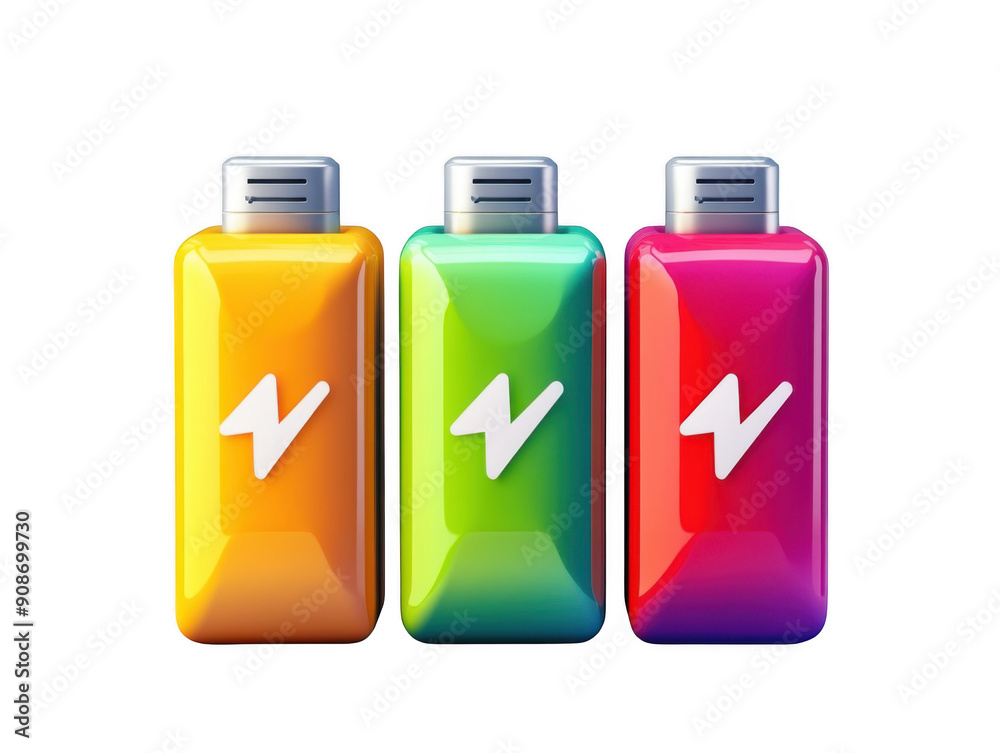 Power Up in Style: Vibrant Trio of Portable Chargers Power Up in Style: Vibrant Trio of Portable Chargers