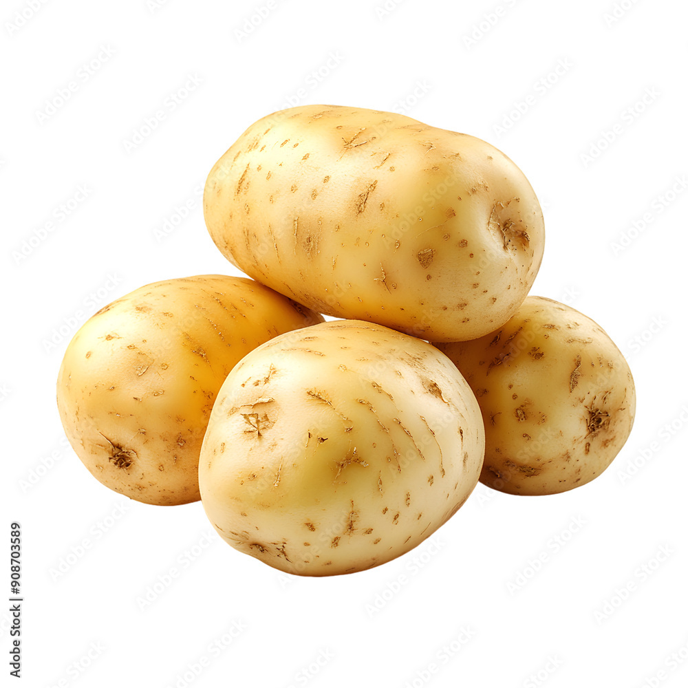 potatoes isolated on transparent background potatoes isolated on transparent background