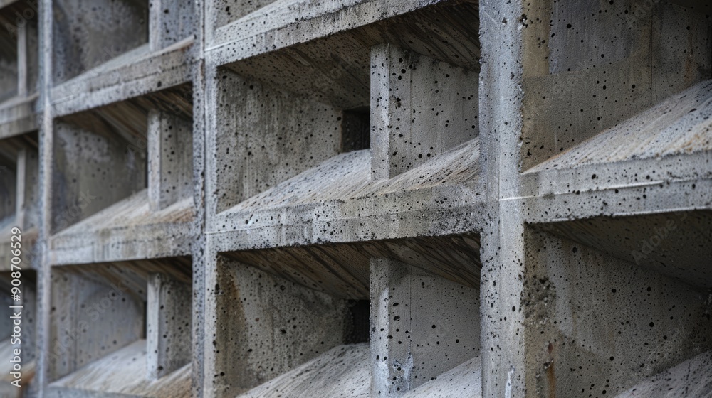 Close-Up of Brutalist Concrete Textures Close-Up of Brutalist Concrete Textures