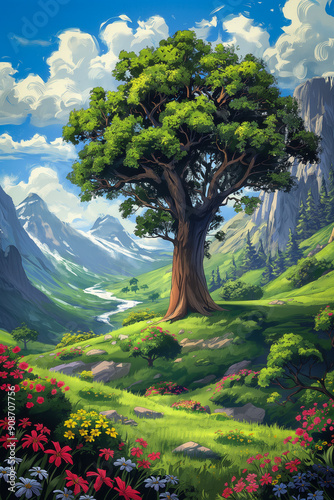 Nature background illustration
