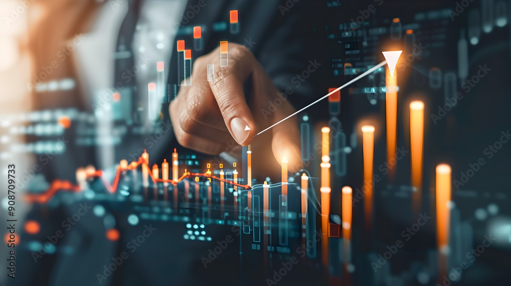 Hand growth arrow symbol business up of success graph financial profit stock diagram Business development to success and growing growth concept Business development to success, Generative AI Hand growth arrow symbol business up of success graph financial profit stock diagram Business development to success and growing growth concept Business development to success, Generative AI