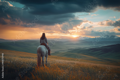 Riding off into the sunset