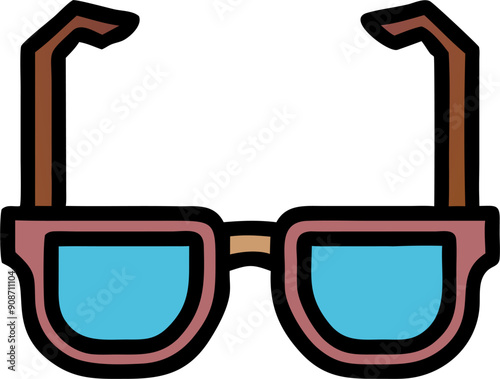 glasses isolated on white background