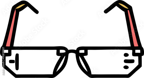 glasses isolated on white background