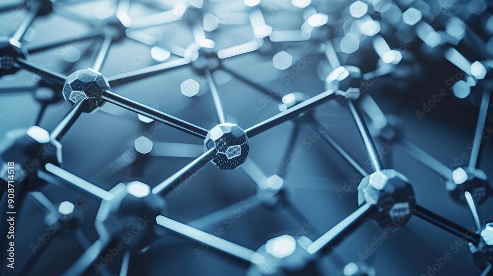 Illustration depicting the atomic structure of graphene Illustration depicting the atomic structure of graphene