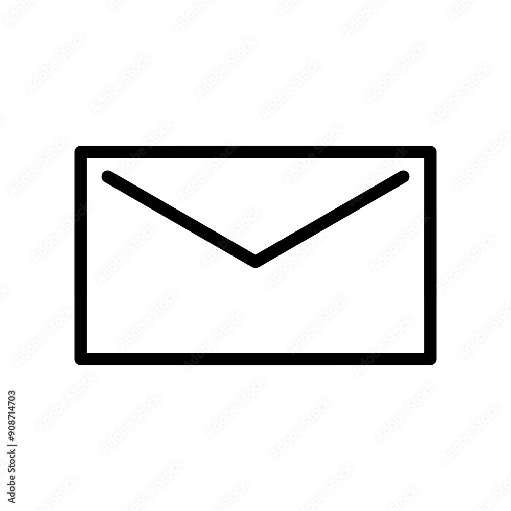 Email line icon with simple and modern design Email line icon with simple and modern design