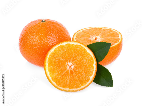 mandarin orange isolated on white background