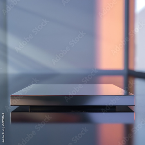 Beautiful Of 3d Realistic Of Empty podium mockup stage realistic for Product Showcase