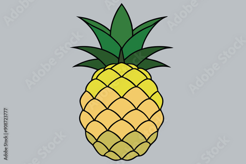 illustration of pineapple