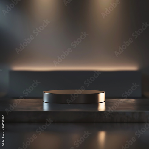 Beautiful Of 3d Realistic Of Empty podium mockup stage realistic for Product Showcase