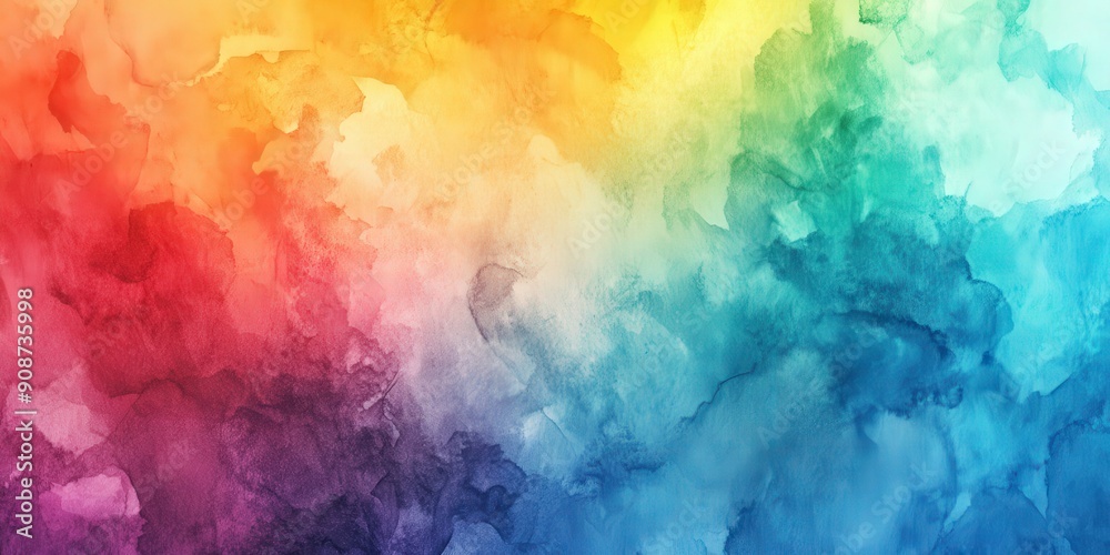 Abstract Watercolor Rainbow Background Abstract Watercolor Rainbow Background