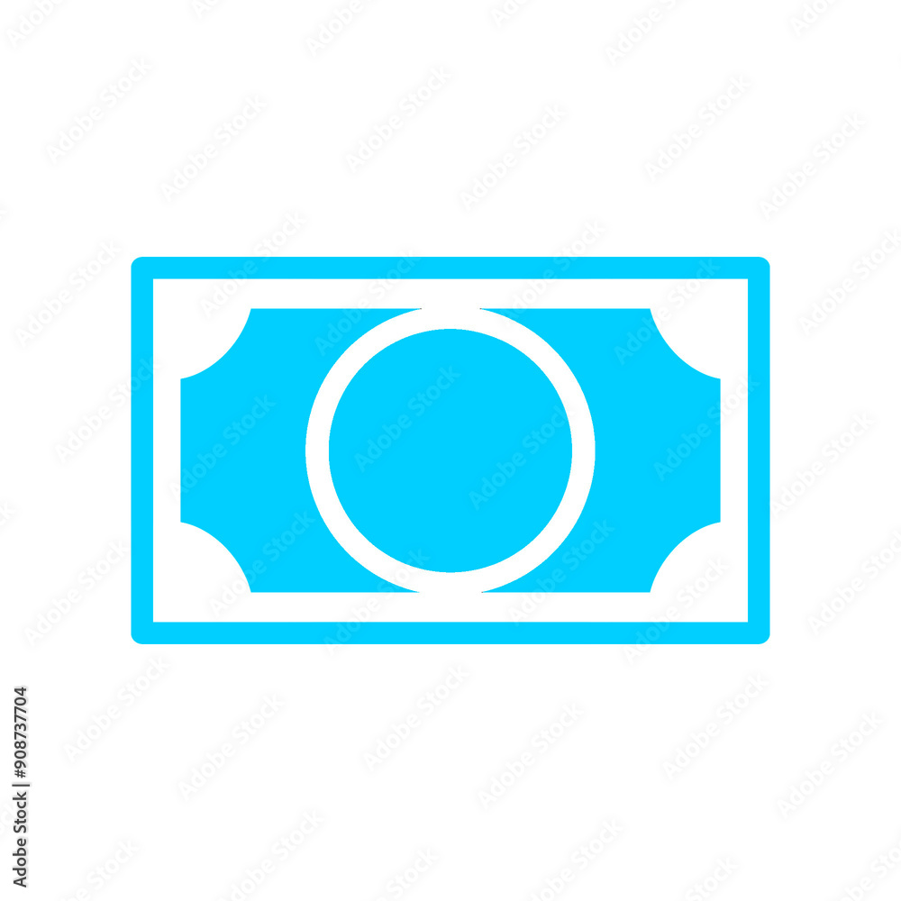 Blue money icon with simple and modern design Blue money icon with simple and modern design