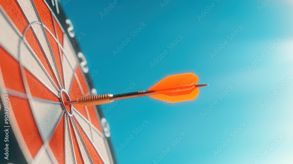 Close-up of a dart board, target of business concept. Close-up of a dart board, target of business concept.