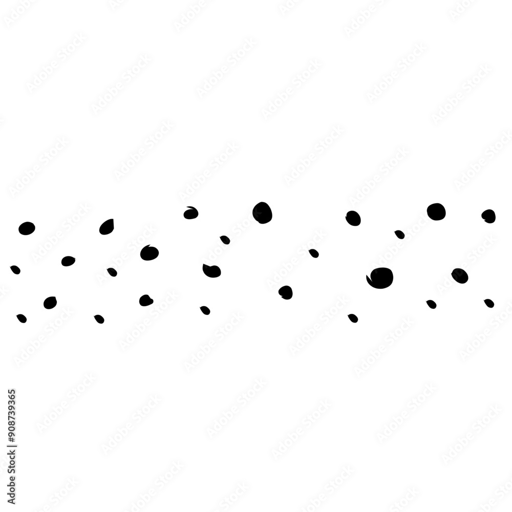 Abstract doodle pattern with hand drawn polka dots. Vector black and white doodle pattern. Abstract doodle pattern with hand drawn polka dots. Vector black and white doodle pattern.