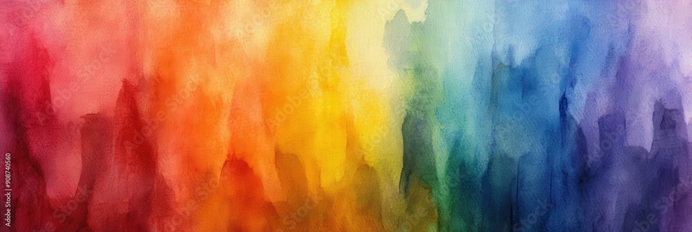 Vibrant Watercolor Rainbow Vibrant Watercolor Rainbow