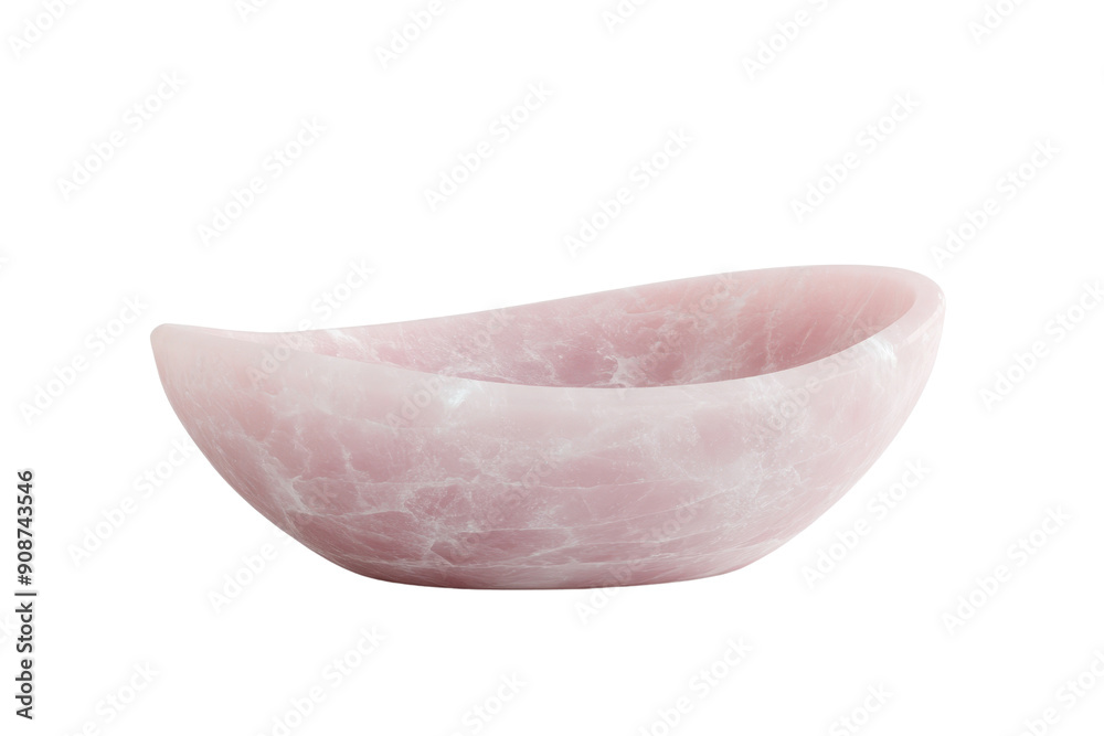Elegant pink marble bowl perfect for home decor, kitchenware, or as a centerpiece. Adds a touch of luxury and sophistication to any space.