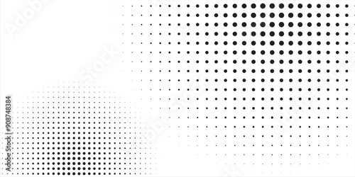 Dot pattern seamless background. Polka dot pattern template Monochrome dotted texture modern seamless. eps 10 photo