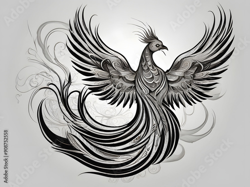 black and white background with wings,illustration of an eagle logo,dragon with wings,heraldic lion with wings