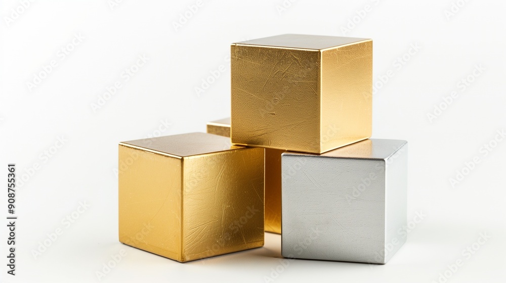 Gold and silver block stack toys kids for education play game at home Gold and silver block stack toys kids for education play game at home