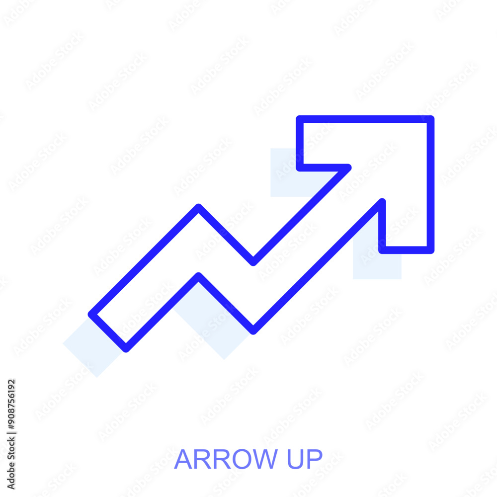 Symbol of a Arrow up. Symbol of a Arrow up.