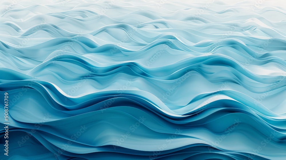 A simple wave pattern in shades of blue A simple wave pattern in shades of blue