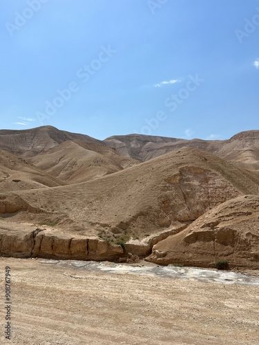 Landscape in Israeli desert, Judea and Samaria photo