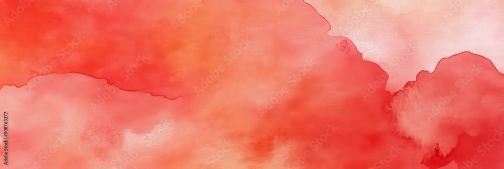 Obraz premium Abstract Watercolor Background with Red and Orange Hues