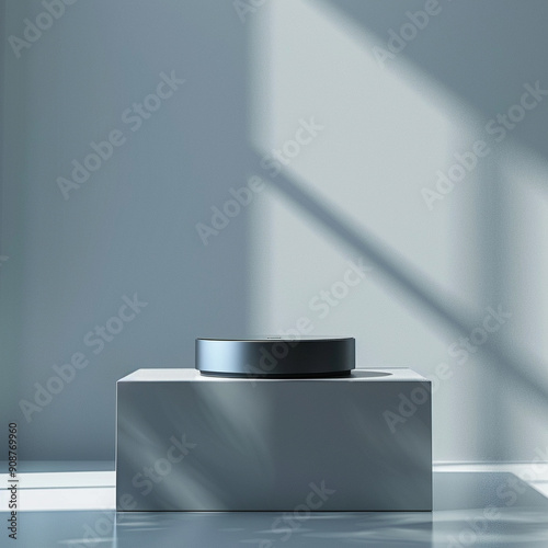 Beautiful Of 3d Realistic Of Empty podium mockup stage realistic for Product Showcase