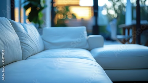 corner sofa design, high quality, futuristic artful bokeh depth of field, cinematic color grade