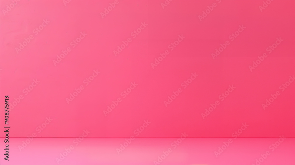 Fototapeta premium Minimalistic background with smooth pink gradient. Perfect for design, text, or product display with a vibrant and clean aesthetic.