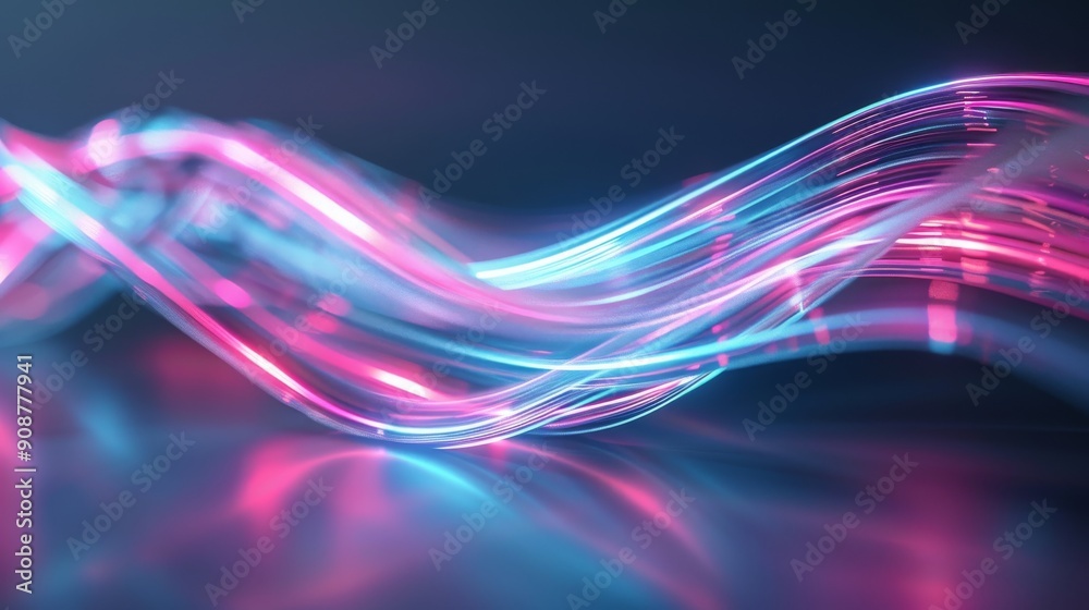 A vibrant display of abstract light waves in pink and blue hues, creating a modern and dynamic atmosphere. A vibrant display of abstract light waves in pink and blue hues, creating a modern and dynamic atmosphere.