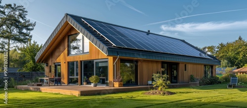 Modern House with Solar Panels