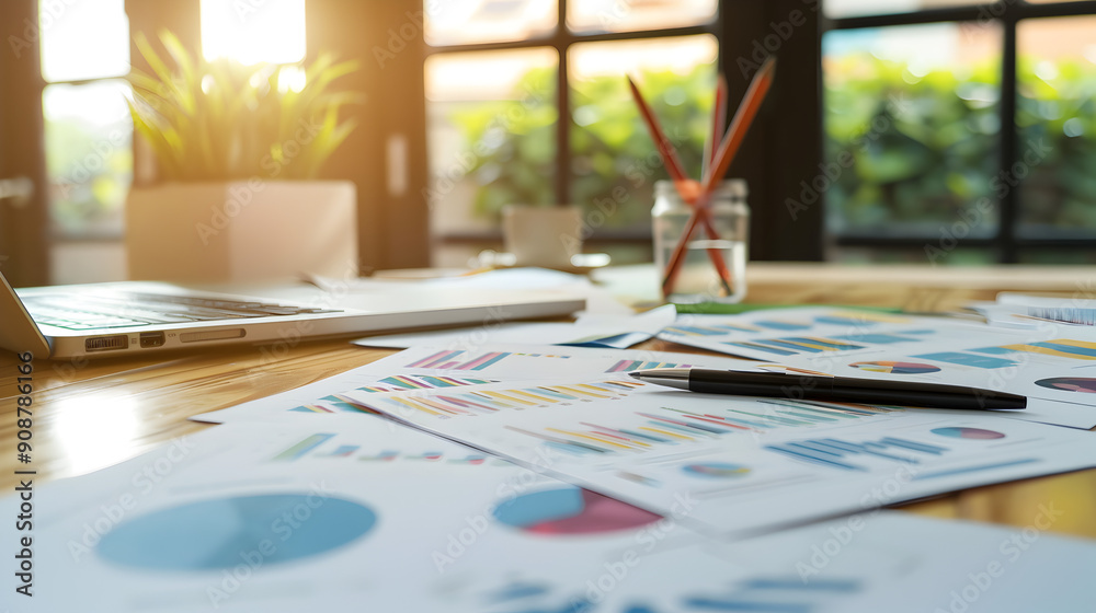 Project Management Magnifying glass on table full of business graphs, charts documents Tablet with business charts, Generative AI
Project Management Magnifying glass on table full of business graphs, charts documents Tablet with business charts, Generative AI