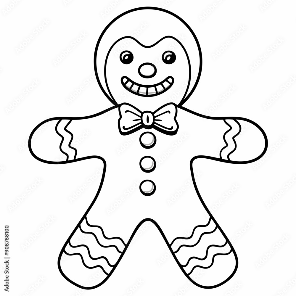 Gingerbread man art vector Gingerbread man art vector