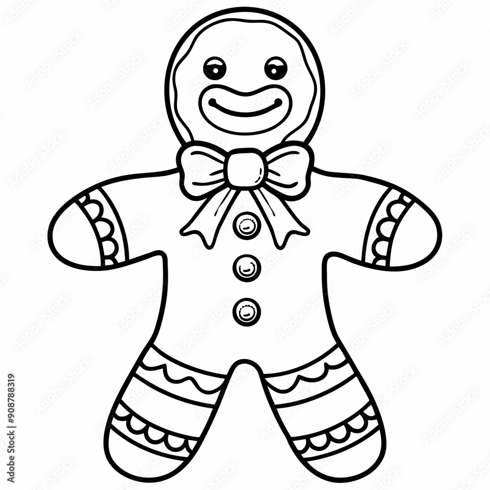 Obraz premium Gingerbread man art vector