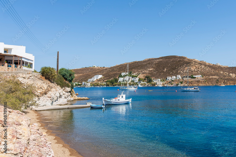 Fototapeta premium Grikos Bay view in Patmos Island