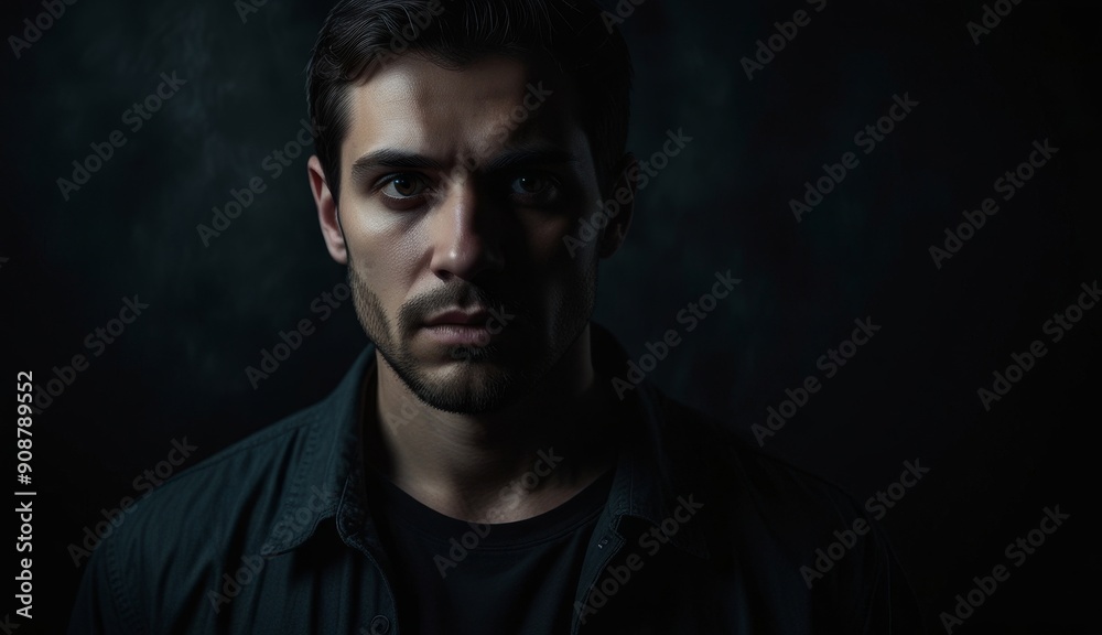 Intense Portrait of a Young Man Intense Portrait of a Young Man