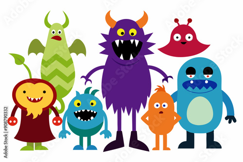 Monster Mash set art vector