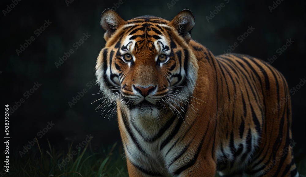 Majestic Tiger Staring Intently Majestic Tiger Staring Intently