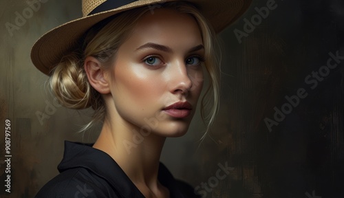 Contemplative Portrait of a Woman