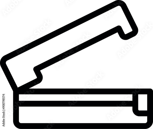 Simple outline icon style of a vacuum sealer for food preservation