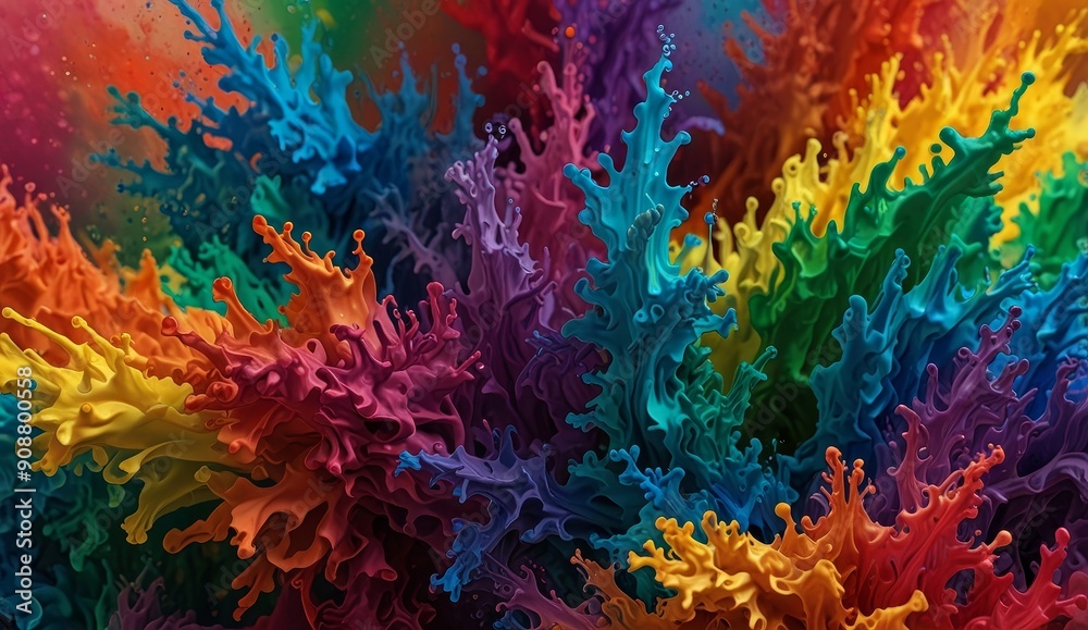 Vibrant Abstract Color Explosion Vibrant Abstract Color Explosion