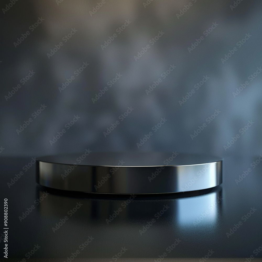 interior of a modern house with close up product display podium interior of a modern house with close up product display podium