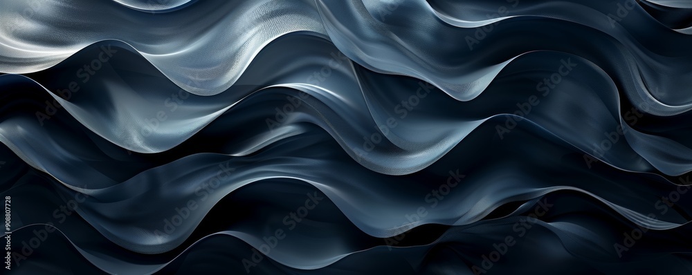 Abstract black and white wavy background with organic textures and flowing curves Abstract black and white wavy background with organic textures and flowing curves