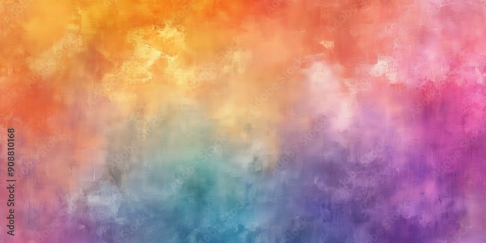 Abstract Watercolor Painting with Blending Hues Abstract Watercolor Painting with Blending Hues