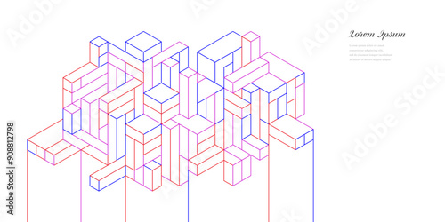 幾何学 抽象 建築 テクノロジー ビジネス 背景
