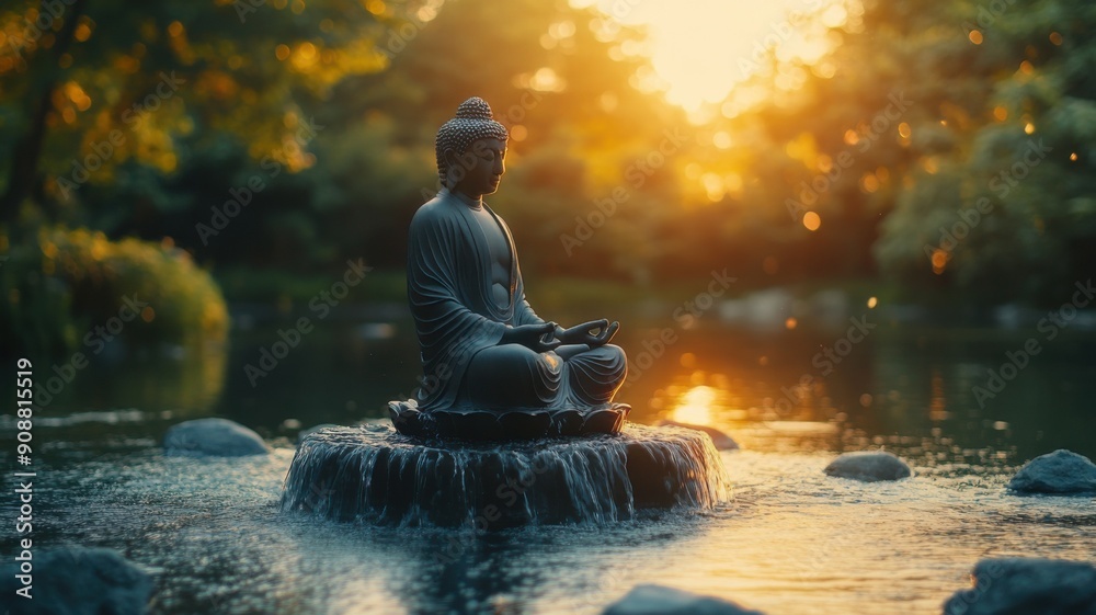The image conveys a sense of peace and balance, spiritual well-being and awareness. Calm atmosphere and meditation The image conveys a sense of peace and balance, spiritual well-being and awareness. Calm atmosphere and meditation