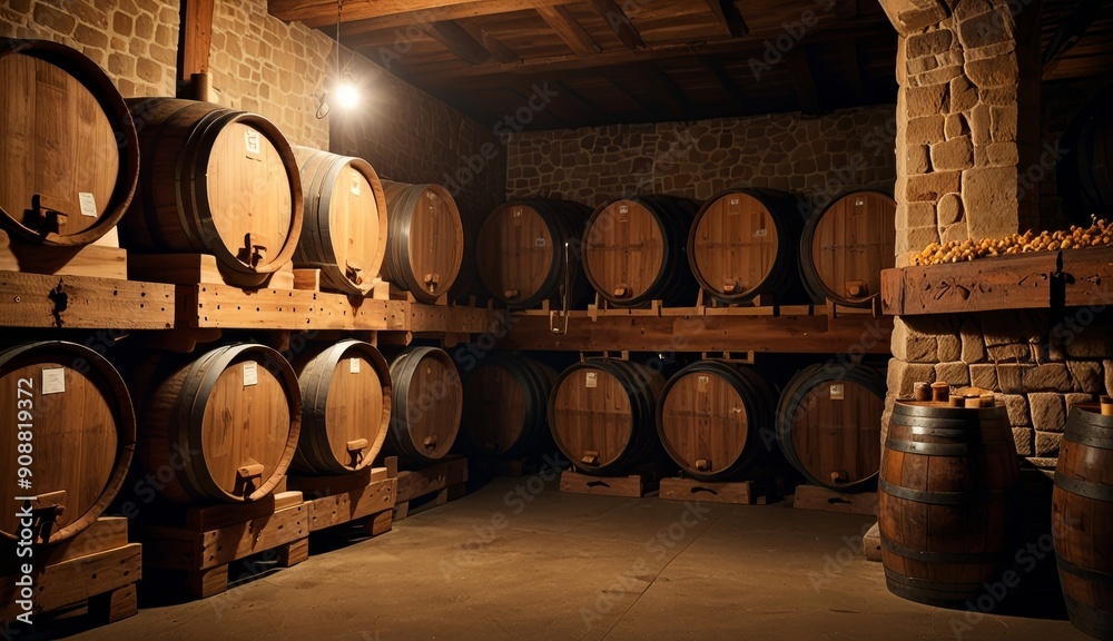Rustic Wine Cellar Environment Rustic Wine Cellar Environment